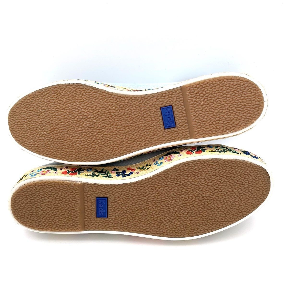Keds X Rifle Paper Co. Triple Kick Floral Platform Blue Women's Size 10 Nwt — image 5 of 8
